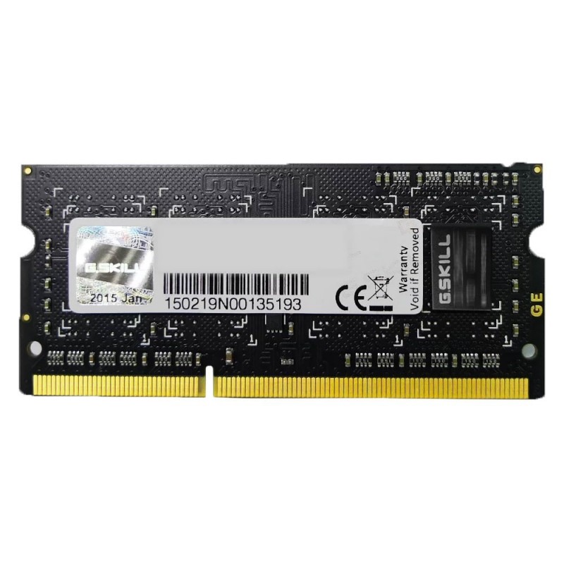 G.SKILL Memory DDR3-1600 4GB SODIMM SQ 1066MHz 1.5V G.SKILL Memory DDR3-1600 4GB SODIMM SQ 1066MHz 1.5V
