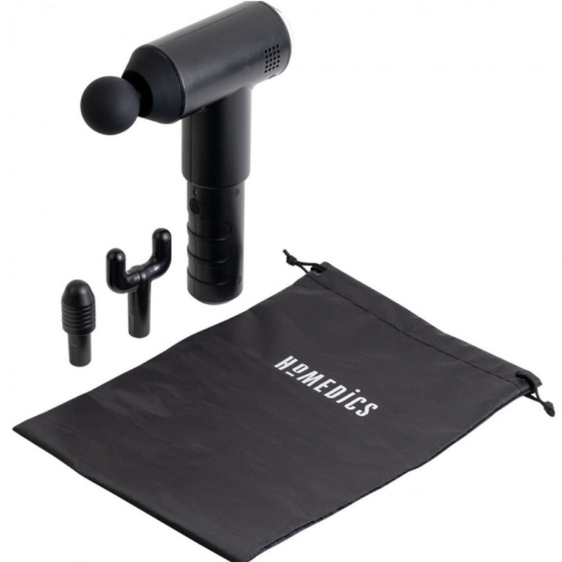 HoMedics Pistola Massaggiante Portatile per Fisioterapia Con 3 testine Ricaricabile | Nero HoMedics Pistola Massaggiante Portatile per Fisioterapia Con 3 testine Ricaricabile | Nero
