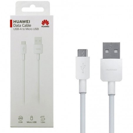 Discover Huawei Micro USB Cable CP70 5V2A 1Mt White Blister details