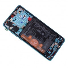Foto di Huawei SERVICE PACK Display LCD ORIGINALE Completo di Batteria Per P30 | ELE-L29 ELE-L09 ELE-L04 Aurora Blue - Huawei