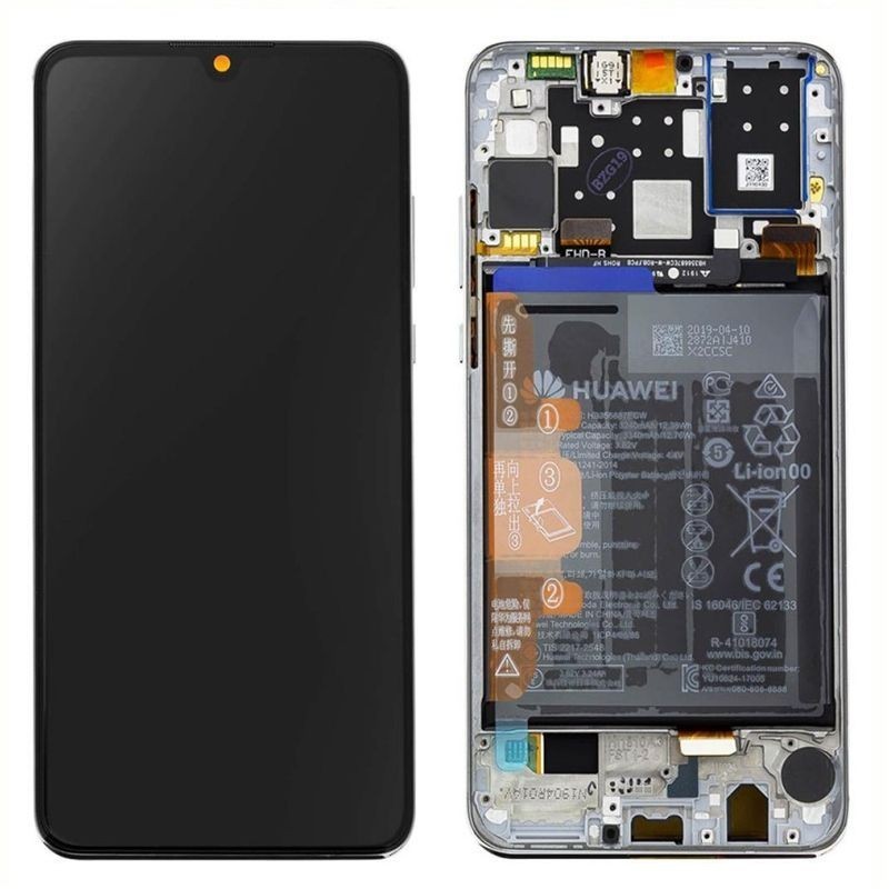 Huawei Service Pack LCD Completo di Batteria Per P30 Lite 2020 New Edition Camera 48MP | Bianco