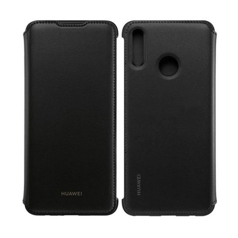 Huawei Wallet Cover Originale in Tessuto Robusto Per P-Smart+ 2019 
