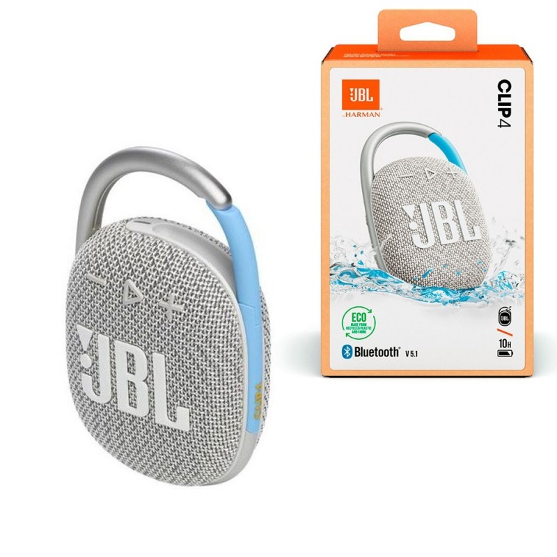 JBL CLIP 4 Eco Speaker Bluetooth Cassa Portatile Waterprood e Dustproof IP67 | Bianco JBL CLIP 4 Eco Speaker Bluetooth Cassa Portatile Waterprood e Dustproof IP67 | Bianco