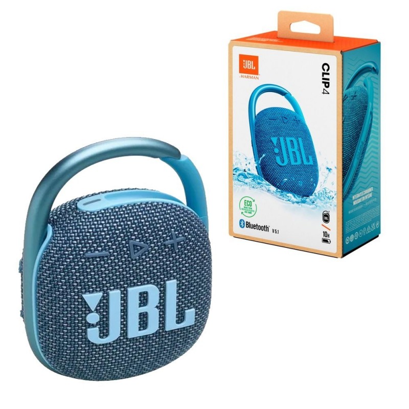 JBL CLIP 4 Eco Bluetooth Speaker Portable Waterproof and Dustproof IP67 Case | Blue JBL CLIP 4 Eco Bluetooth Speaker Portable Waterproof and Dustproof IP67 Case | Blue