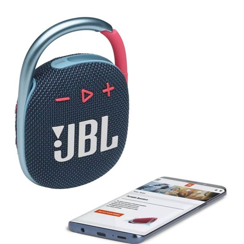 JBL CLIP 4 Speaker Bluetooth Cassa Portatile Waterprood e Dustproof IP67 | Blu Rosa JBL CLIP 4 Speaker Bluetooth Cassa Portatile Waterprood e Dustproof IP67 | Blu Rosa