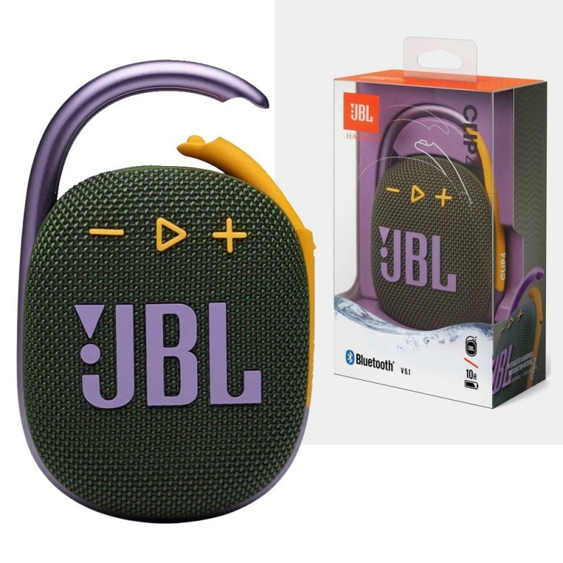 JBL CLIP 4 Bluetooth Speaker Portable Case Waterproof and Dustproof IP67 | Green JBL CLIP 4 Bluetooth Speaker Portable Case Waterproof and Dustproof IP67 | Green