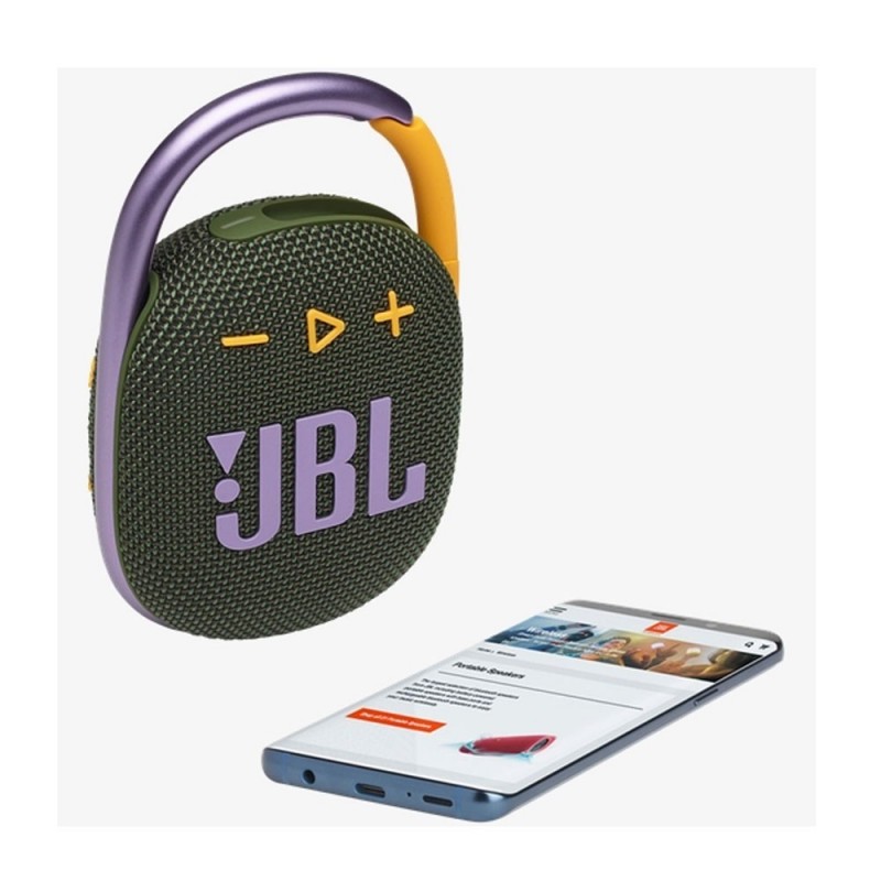 JBL CLIP 4 Speaker Bluetooth Cassa Portatile Waterprood e Dustproof IP67 | Verde JBL CLIP 4 Speaker Bluetooth Cassa Portatile Waterprood e Dustproof IP67 | Verde