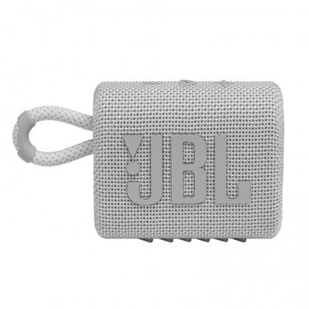 Discover JBL GO 3 Speaker Bluetooth Cassa Portatile Waterproof e Dustproof IP67 | Bianco details