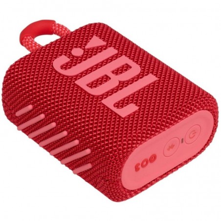 JBL GO 3 Bluetooth Speaker Portable Waterproof and Dustproof IP67 Case | Red