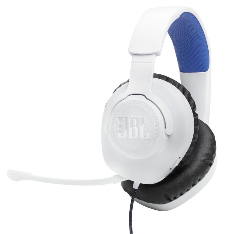 JBL QUANTUM 100P Cuffia Gaming Over-Ear Con Filo Bianco/Blu JBL QUANTUM 100P Cuffia Gaming Over-Ear Con Filo Bianco/Blu