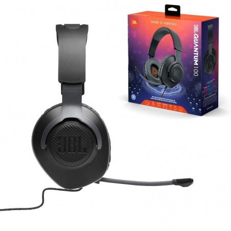 Scopri JBL QUANTUM 100 M2 Cuffia Gaming Over-Ear Con Filo Nero in dettaglio