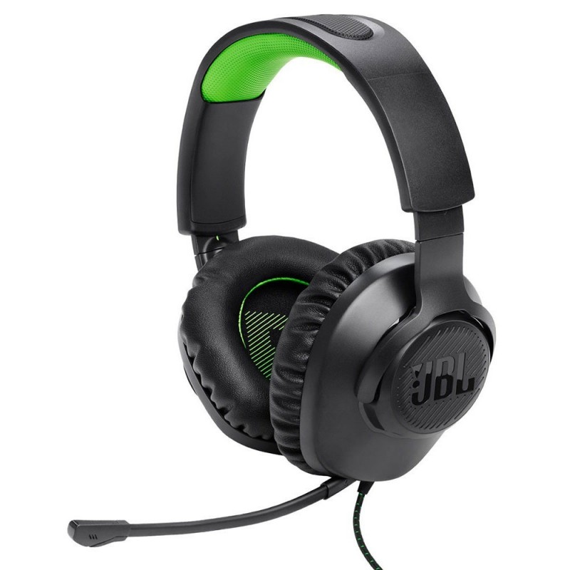 JBL QUANTUM 100X Wired Over-Ear Gaming Headset Black/Green