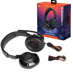 Discover JBL QUANTUM 200 Over-Ear Gaming Headphone With Black Wire details