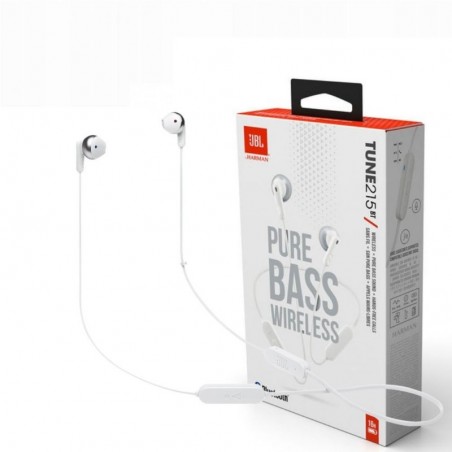 Scopri JBL Tune 215 T215BT Cuffie Auricolari Wireless Bluetooth | Bianco in dettaglio