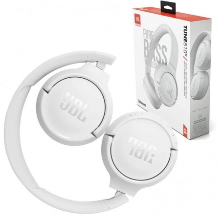 Acquista JBL TUNE 510 T510 Cuffie On-Ear Bluetooth Comandi e microfono sul padiglione | Bianco in vendita