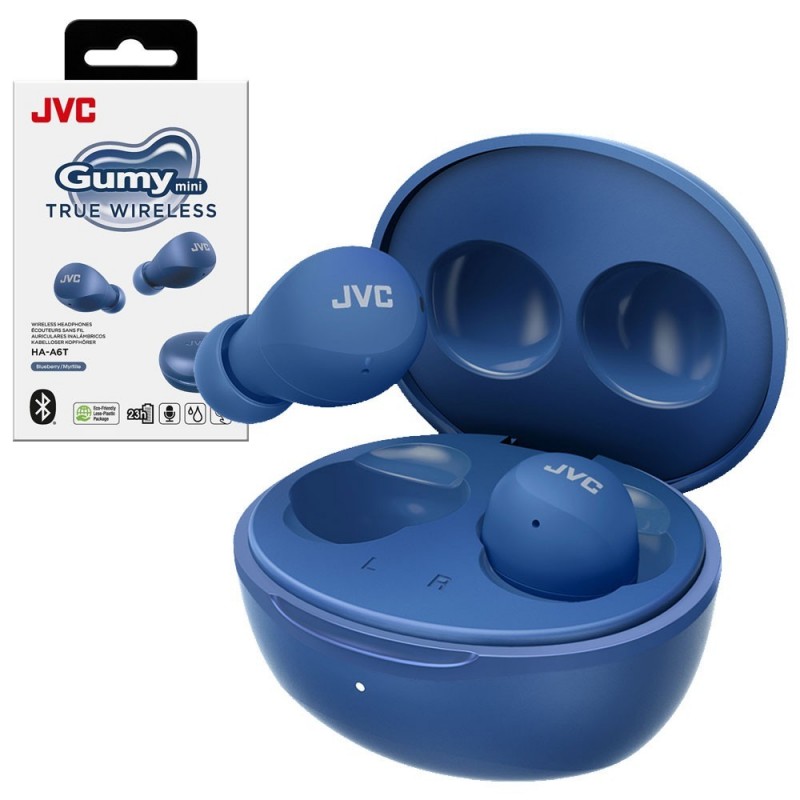 JVC HA-A6T-A-U Cuffie Intrauricolari Bluetooth True Wireless Auricolare Gumy Mini BLU JVC HA-A6T-A-U Cuffie Intrauricolari Bluetooth True Wireless Auricolare Gumy Mini BLU