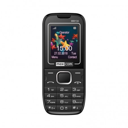 Maxcom Mobile Phone MM134 CZ Dual SIM Phone | Black