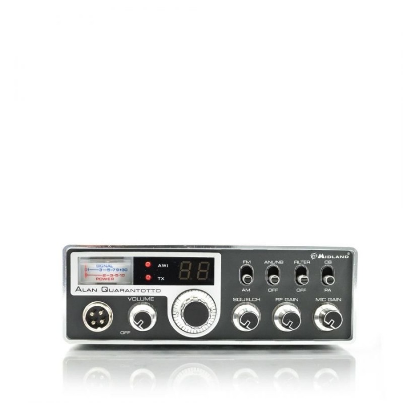  MIDLAND ALAN 48 Quarantotto CB Radio Mobile Transceiver 40 Channel AM/FM Refurbished