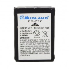 MIDLAND Li-On Battery 650mAh 3.7V For Midland 777 and Onda Radio