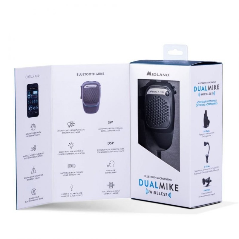 MIDLAND DUAL MIKE CB WIRELESS Wireless Microphone
