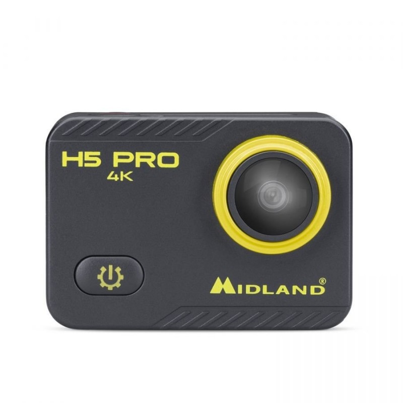 MIDLAND H5 PRO ACTION CAM 4K WI-FI Video Camera with 30MT Waterproof Case Accessories Included MIDLAND H5 PRO ACTION CAM 4K WI-FI Video Camera with 30MT Waterproof Case Accessories Included