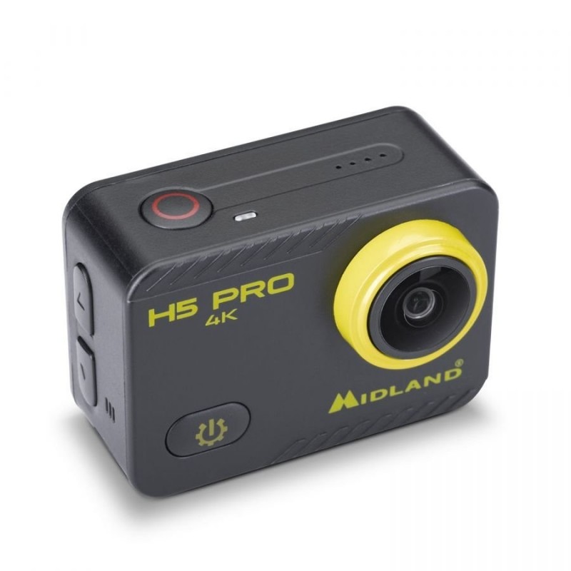 MIDLAND H5 PRO ACTION CAM 4K WI-FI Video Camera with 30MT Waterproof Case Accessories Included MIDLAND H5 PRO ACTION CAM 4K WI-FI Video Camera with 30MT Waterproof Case Accessories Included