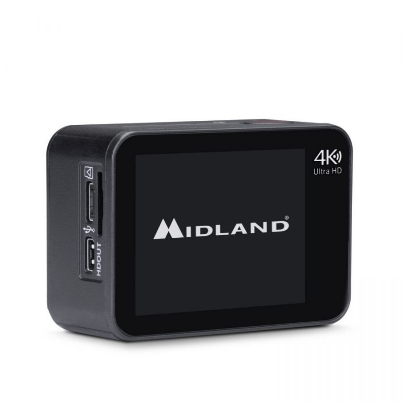 MIDLAND H5 PRO ACTION CAM 4K WI-FI Video Camera with 30MT Waterproof Case Accessories Included MIDLAND H5 PRO ACTION CAM 4K WI-FI Video Camera with 30MT Waterproof Case Accessories Included