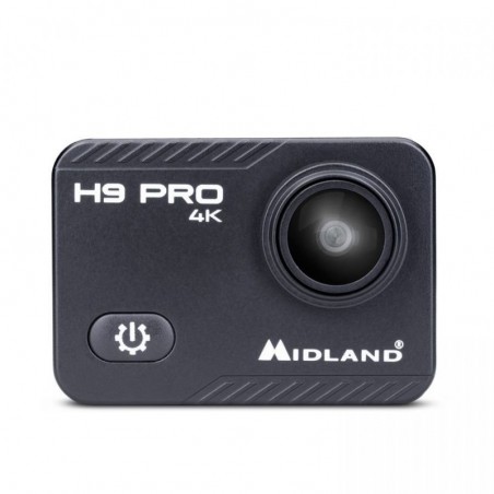 MIDLAND H9 PRO ACTION CAM 4K WI-FI Videocamera con Custodia Waterproof 30MT Accessori Inclusi