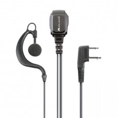 MIDLAND MA21-L PRO Headset with Microphone, Vox/Ptt Selector, Spiral Cable with 2-Pin Socket