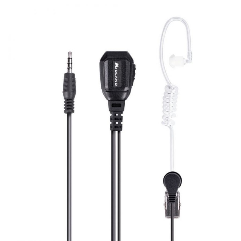 MIDLAND MA31-777 PRO Microphone with pneumatic earpiece and PTT 1 PIN 3.5mm Jack