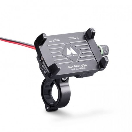 Immagine prodotto MIDLAND MH-PRO USB Supporto da Moto per Smartphone con Caricatore incluso