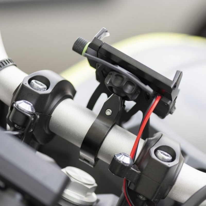 MIDLAND MH-PRO USB Motorcycle Smartphone Holder with Charger Included