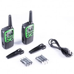 Scopri Midland XT30 Doppio Walkie Talkie Radio Ricetrasmettitori | Nero e Verde in dettaglio