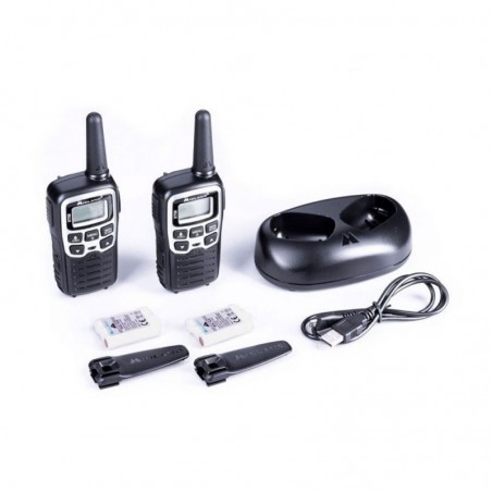 Midland XT50 Dual Band Walkie Talkie Radio Transceiver | Black