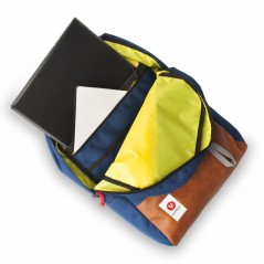 Scopri Monray Zaino Notebook Snipe 15.6" BackPack Blu e Pelle Sintetica in dettaglio