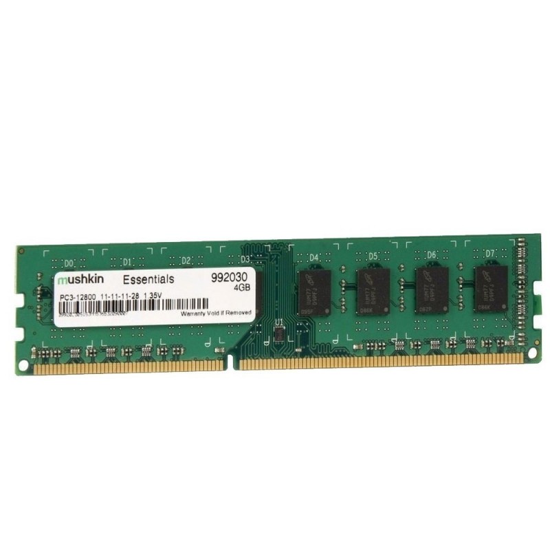 MUSHKIN Essentials DDR3 Memory 4Gb PC3L-12800 SODIMM 1600MHz 1.35V