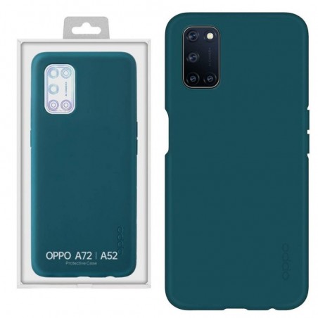 Acquista Oppo Protective Liquid Silicon Case PC047 ORIGINALE Per A72 CPH2067 / A52 CPH2061 CPH2069 | Gem Green su Smartness