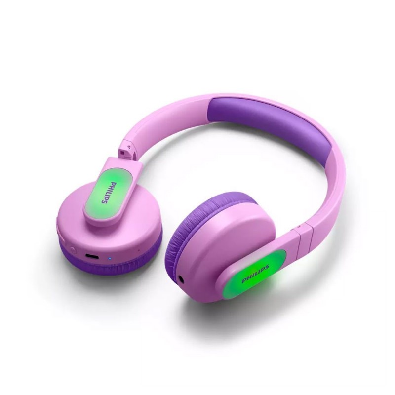 Philips Kids TAK4206 Wireless Bluetooth Headphones with Volume Limiting | Pink