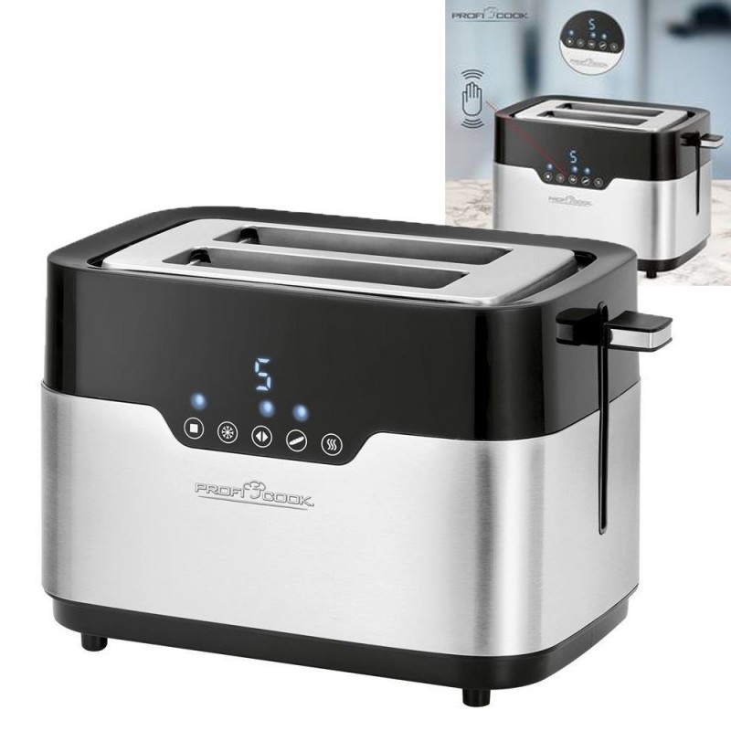  ProfiCook Sensor Touch Toaster PC-TA1170 INOX Defrosting Heating