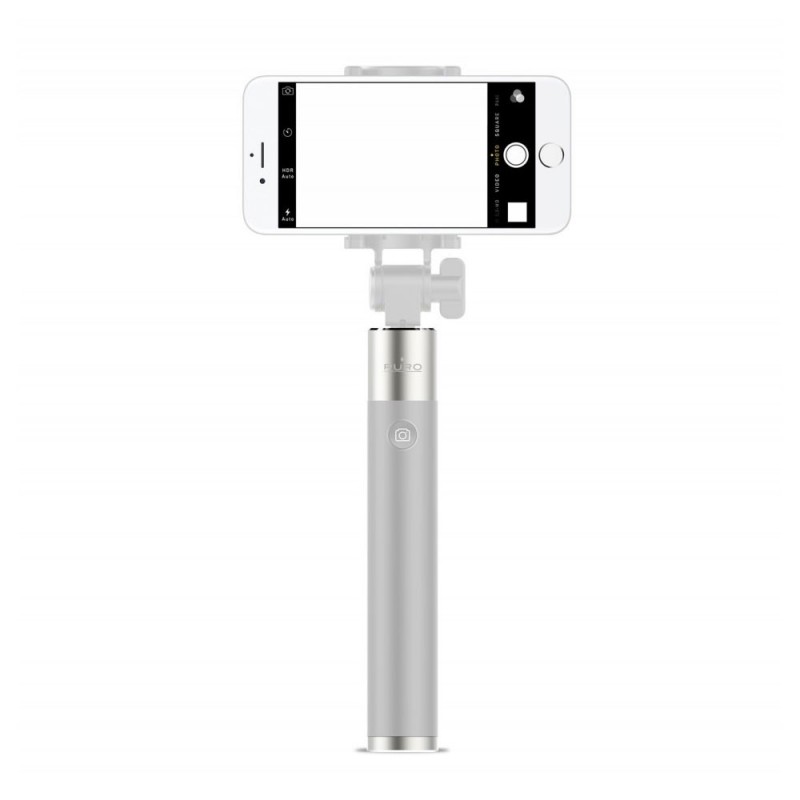 Puro Selfie Stick + Bluetooth Remote Control Smart Stick | Gray