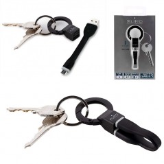 Buy Puro Micro Usb Cable 9cm With Black Keychain Hook online