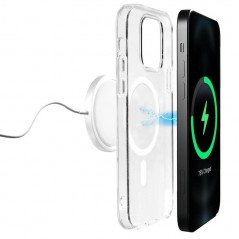 Foto di Puro Custodia in TPU con magneti integrati ''LITE MAG COVER'' per iPhone 14 Pro | Trasparente - Puro