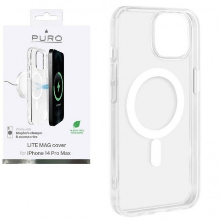 Buy Puro Custodia in TPU con magneti integrati ''LITE MAG COVER'' per iPhone 14 Pro Max | Trasparente online