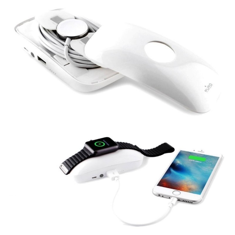 Puro Powerbank Premium Apple Watch "DUAL iPower" 4000mah Bianco