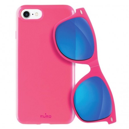 Scopri Puro SUNNY KIT per iPhone 7 Cover + occhiali da sole Rosa in dettaglio