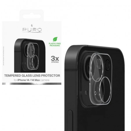 Discover Puro Vetro Temperato Protettivo Per Fotocamera iPhone 14 / 14 Plus details