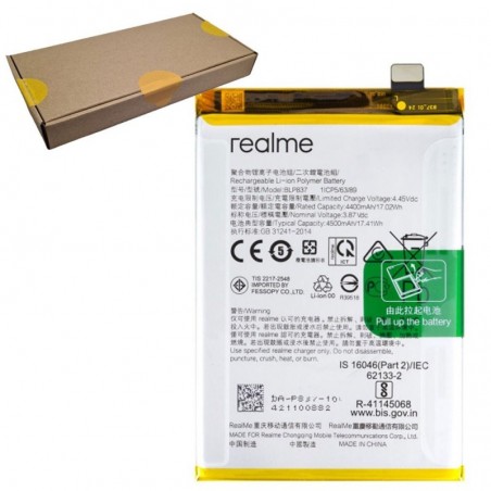 Immagine prodotto Realme Service Pack Batteria BLP837 Originale per 8 Pro / 9 Pro Plus | RMX3081 RMX3392 RMX3393