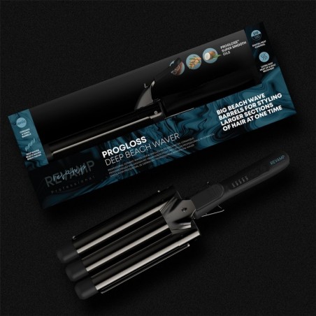 Immagine prodotto Revamp Piastra Arricciacapelli Progloss Deep Beach Waver Tecnologia Pro PTC Heat-up