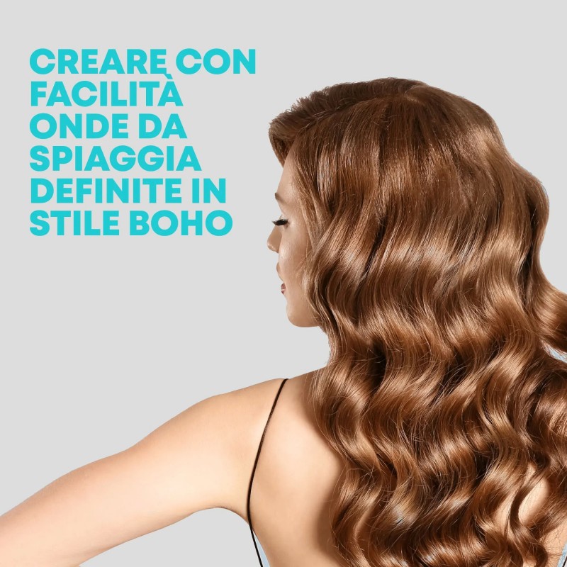 Revamp Piastra Arricciacapelli Progloss Deep Beach Waver Tecnologia Pro PTC Heat-up 