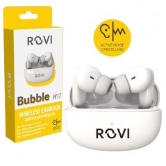 Acquista Rovi Auricolare Bluetooth True Wireless W17 BUBBLE Con Noise Cancelling Bianco in vendita